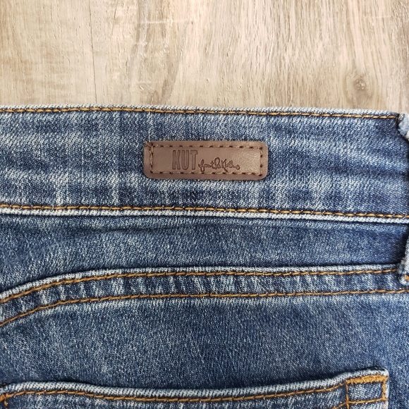 Kut from the Kloth Amy Ankle Straight Leg Cuffed Medium Wash Jeans 2 ( 29 ) Low‎ - Picture 8 of 9